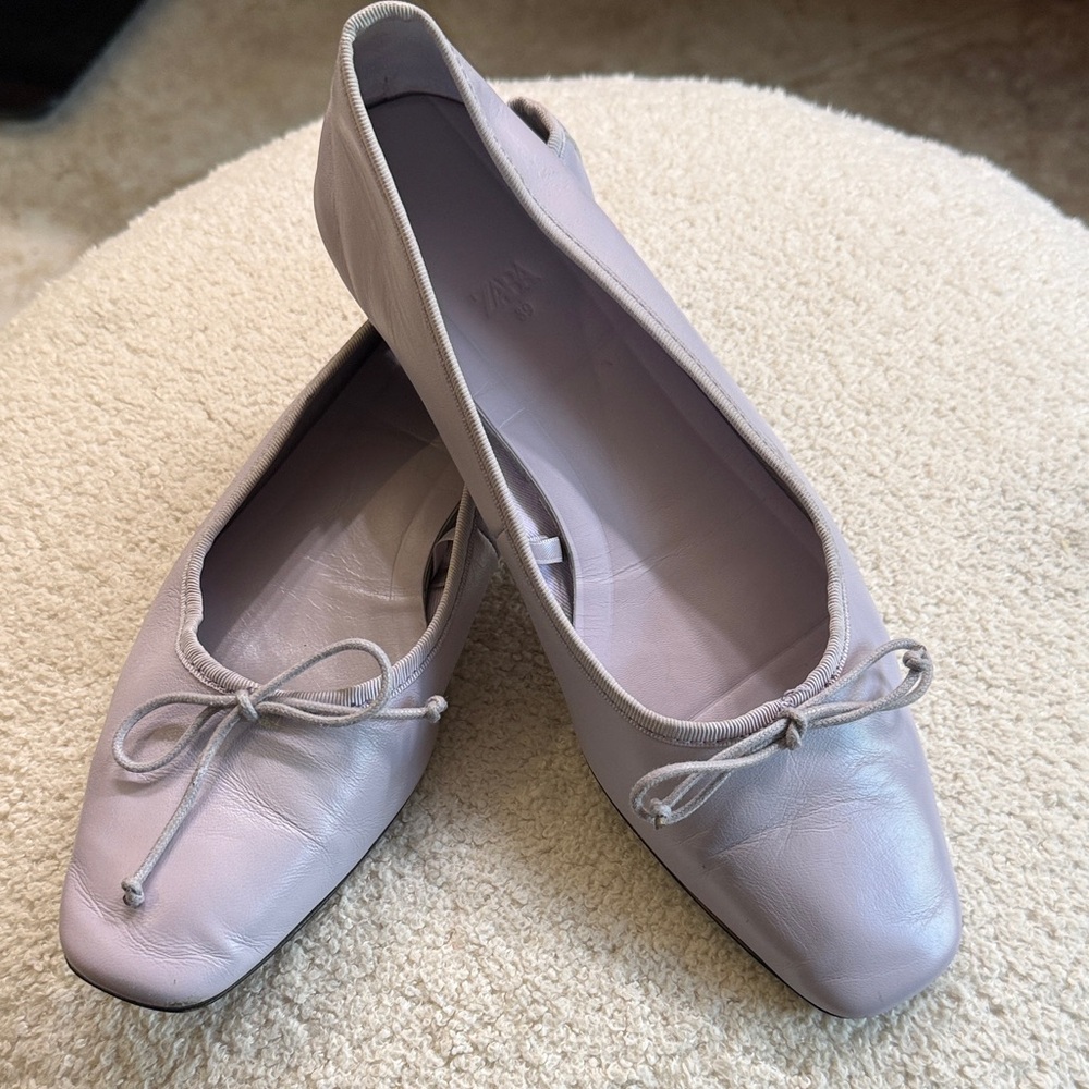 Zara Light Purple Ballet Flats